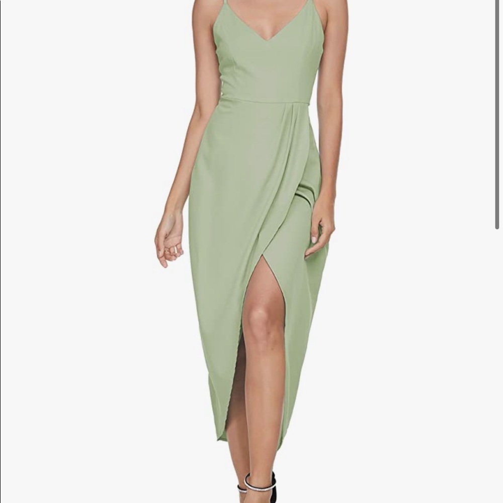 Sage Green Midi Summer Dress